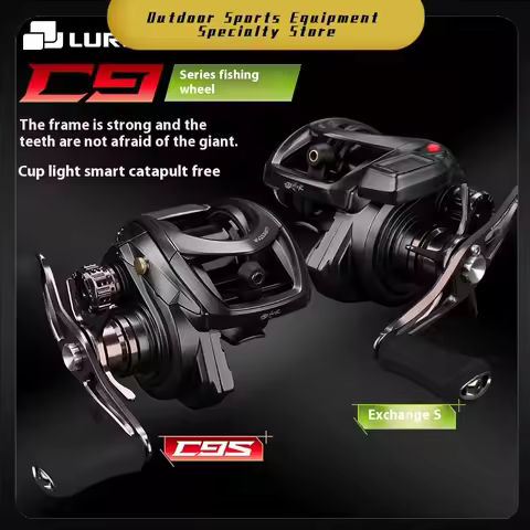 Pindao 25 Models C9 Micro Waterdrop Reel Long Casting Stream Bass Black Pit Reel Digital Display iC9