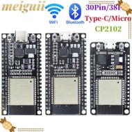 MEIGUII Microcontroller Processor Integrated, ESP-WROOM-32 2.4GHz ESP32 ESP-32S Development Board, D