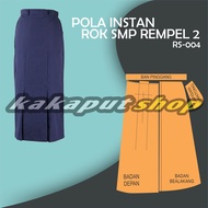 pola rok/pola intsan rok smp/pola rok wanita/pola instan rok sekolah smp/pola rok rempel/pola instan