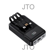 CCC Certified 3C Xinzhen P218 20000mAh Powerbank Fast Charging Powerbank + 3 WIRES + Kabel 3-in-1 Bu