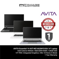 AVITA Essential 14 AVT-NE14A2MYC43A 14" Laptop White/ Black/ Grey (N4020, 4GB, 128GB, Win10 in S Mod