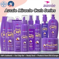 Aussie Miracle Curls Shampoo, Conditioner, Frizz Taming Cream, Curl-Defining Oil,  Curl Refresher Sp