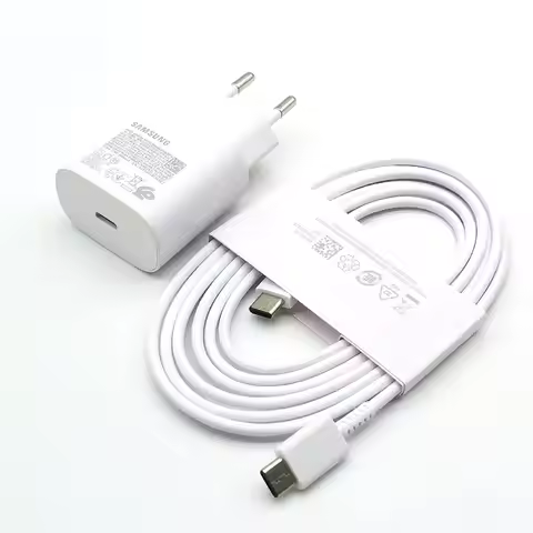 For Samsung 25W PD Charger Super Fast Charge Adapter Type C Cable For Galaxy S20 S21 S22 S23 S24 Ult