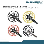 MXL Crankset Folding Bike / Roadbike Bike 52T Hollowtech HT2 Single Chainring Bike AZ7-AS137 Armset
