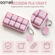 QQMALL Keycap Fidget Keychain, Key Cap Clicker 8 Keys Keyboard Keychain, Keyboard Button Click Finge