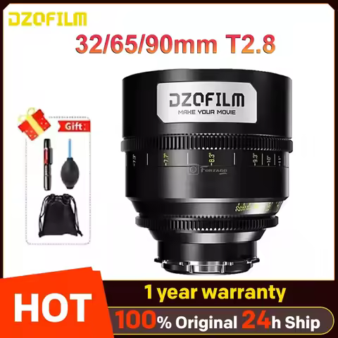 DZOFilm 32mm T2.8 65mm / 90mm T2.8 Gnosis Macro Prime Lens (LPL with PL &™EF๑Mounts๑Feet)