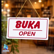 'open close' hanging door board acrylic open close door sign block