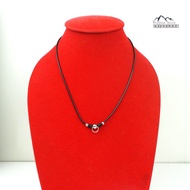 佛牌項鏈 A05 Rubber Rope Amulet Hanging Size 2 Mm Length 20 Inches Necklace