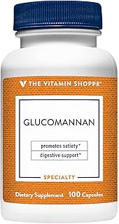 The Vitamin Shoppe Glucomannan 1.99GM, A Source of Soluble Fiber from Konjac Root, Supports Feeling