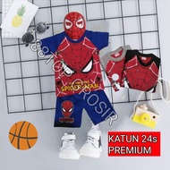 KATUN 2-10 Year Old Boy's Suit, SPIDERMAN Short Sleeve Cotton Material