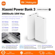 Xiaomi Mi Powerbank 3 20000mAh 2C Version Fast Charge Type-C Dual USB Input Output Port 18W Quick Ch