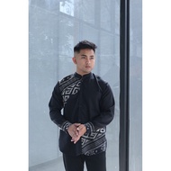 KEMEJA Long Sleeve SHIRT BLACK SHIRT Men Long Sleeve Weaving Original TORAJA Eid Invitation SHIRT BA