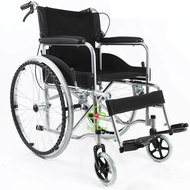 รับประกัน 3 ปี เก้าอี้รถเข็น วีลแชร์พับได้ Wheelchair รถเข็นผู้ป่วย สะดวกสบายและปลอดภัย พกพาสะดวก เหมาะสำหรับผู้สูงอายุ ผู้ป่วย วีลแชร์สี