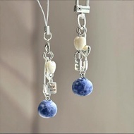 Blueberry Dudu Handmade Pendant Mobile Phone Chain Beaded Pendant Camera Chain Cute Ins Girly Key Pe