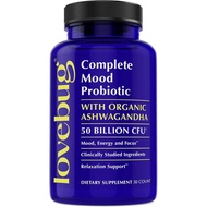 LoveBug Complete Mood Probiotics for Women - 50 Billion CFU, 10 Clinically Studied Strains, Lactobac