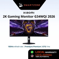 Xiaomi Curved Gaming Monitor G34WQi 2026 Moddel - 180Hz High Refresh rate | 1ms GTG Rapid Response