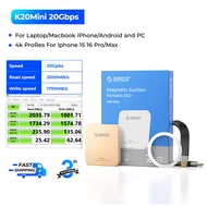 ORICO 2000MB/S MagSafe Extreme Portable SSD External SSD 512GB/1TB/2TB for iPhone 17 16Pro/Max ProRe