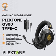 Plextone G900 Gaming Headset Type C Super Bass Driver 50mm Headphone Game Cable Universal Type C wit