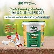 [1 Kg] Sơn Chống Thấm Đa Năng Gốc Bitum TAIKO BITSUN NO2 - Keo Sơn Chống Thấm Bể Cá Koi, Sàn Mái Nhà