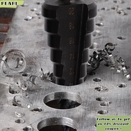 PEARL 3pcs Step Drill Bit Set, Hex Shank Black Hex Handle Step Drill Bit, Set Precision Bearing Stee