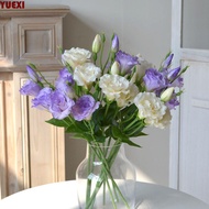 YUEXI Artificial Lisianthus Flowers, Real Touch Silk Flowers Fake Eustoma Flower, Wedding Bouquet Br