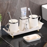 Ceramic Material Luxury Couple Mouthwash Cup Ceramic Wash Cup Toothbrush Cup Toothbrush Cup Couple T
