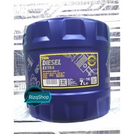 Original Mannol 7504 Diesel Extra SAE 10W40 Semi Synthetic Engine Oil/Minyak Hitam Diesel (7Liter)
