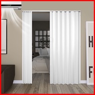 ✆ ♧ PVC Sliding Accordion Door folding door indoor household partition track kitchen bathroom