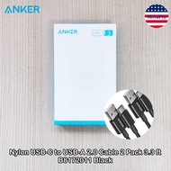 Anker® Nylon USB-C to USB-A 2.0 Cable 2 Pack 3.3 or 6 ft แองเคอร์ สายชาร์จเร็ว 15W สายเคเบิล USB-C F