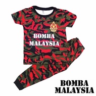 Kids 2-12 Years Full Print PASKAL ARMY Askar Microfiber Pajamas Baju Tidur Sleepwear Budak Lelaki Ka