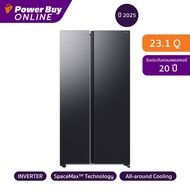 Samsung ตู้เย็น Side by Side SpaceMax Technology 23.1 คิว Inverter (สี Black Doi) รุ่น RS70F65Q2FST