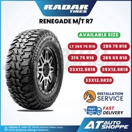 Radar Renegade MT R7 16" 265 285 315 75 R16 LT 18" 285 65 33 35 12.5 R18 LT 20" 33 12.5 R20 LT Tyre 