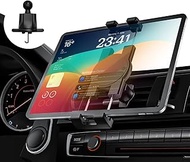 GDZN Tablet Mount for Car Vent, [Military-Grade Hook Clip] Air Vent Tablet Holder, 360° Rotatable Ha