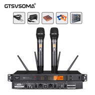 True ความหลากหลาย UHF 2/4 เสาอากาศไมโครโฟนคุณภาพสูงไมโครโฟนไร้สายไมโครโฟนร้องเพลงไมโครโฟนคาราโอเกะกา