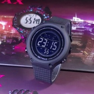 Jam Tangan SKYMAX Sport Tahan Air / Water Resistant - Digital Watch - Rubber Strap - dan Plus Batter