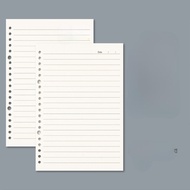 ATS A5 Refill Binder Paper, 60 Sheets, 20-Hole Line Diary Notebook