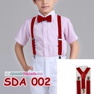 MERAH Red Party Suspenders for Men/Women L Clothes Accessories Bretel-Sda 002