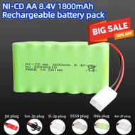 7.2V 1800mAh RC Truck Lipo Battery RC Battery Packs for Rechargeable Toy Car NI-CD AA Battery with S