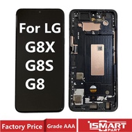 For LG G8 G8X G8S LCD Display Touch Screen Digitizer Assembly G8S ThinQ G8X LCD With Fingerprint Rep