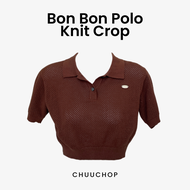 chuuchop (C8295) Bon Bon Polo Knit Crop เสื้อครอปโปโลผ้าถัก