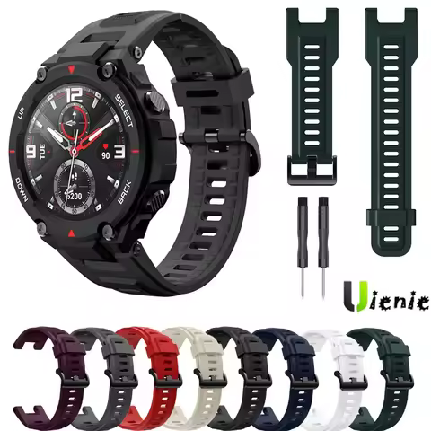 Silicone Strap for Amazfit T-REX / Trex Pro Replaceable Accessories Watchband for Huami Amazfit T Re