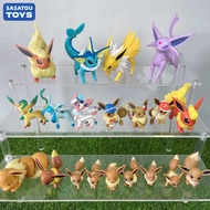 Pokémon หุ่นครอบครัวอีวุย,ของเล่นโปเกมอนอัศวิน Glaceon Leafeon Vaporeon Flareon ตัวเลขโปเกมอนสำหรับเ