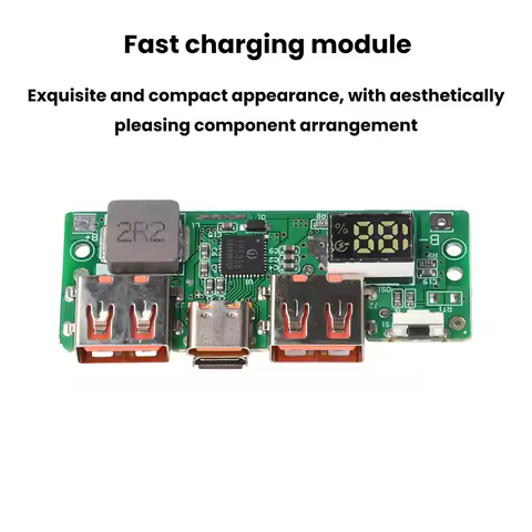 5V 3A Lithium Battery Digital Fast Charging Module IP5356 Micro USB PD3.0/PD2.0/QC3.0/QC2.0/AFC/FCP/