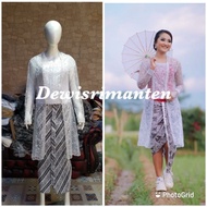White kutubaru kebaya/ ijab kebaya