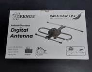 Antena Tv Digital Venus Cabai Rawit Indoor Outdoor Plus Booster 5V