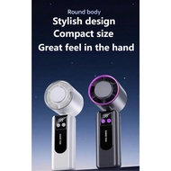 Mini Handheld Fan199 Speed High Speed Turbo Fan Portable LED Display USB Rechargeable Fan white