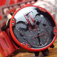 DZ Big Red Watch 7370 European American Big Dial Men Casual Alloy Quartz Watch Hot Sale