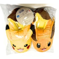 🐻(現貨)(包順豐運費)🐻 日本直送 Pokemon 寵物小精靈 寶可夢 聖誕禮物 毛絨拖鞋 室內穿著 冬季 室內拖鞋 Slipper 比卡超 & 伊貝 pikachu