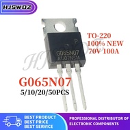 5/10/Lot  G065N07 HYG065N07NS1P TO-220 70V 100A MOSFET N-Channel Enhancement Mode brand new In Stock
