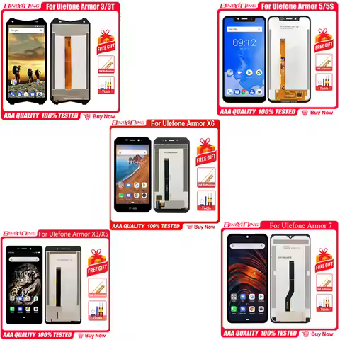 For Ulefone Armor X3 Armor 5 Armor 5S Armor X5 Armor X5 Pro Armor 7 Armor 7E LCD Screen Assembly Rep